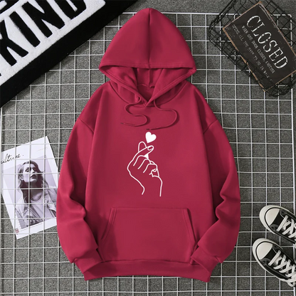 2025 Winter New Women's Hoodie High Street Unisex style Double Pockets Sweatshirts Outerwear Plus-Size Women's Clothing CYXX241