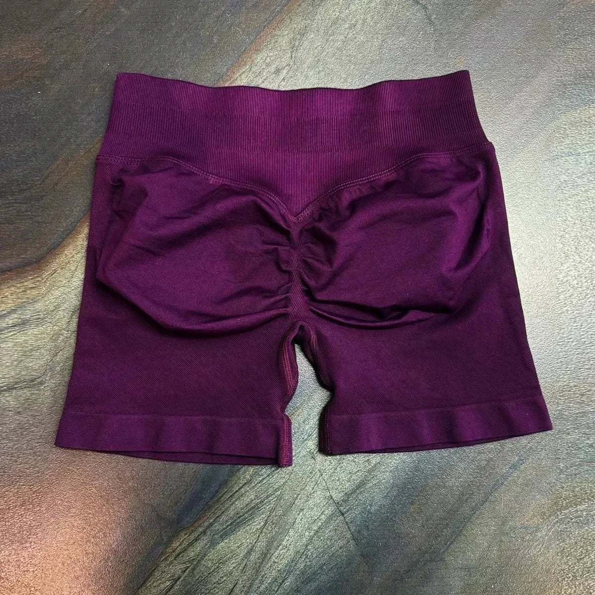 No logo Low Waist Seamless Yoga Shorts for Women Scrunch Bum Gym Shorts Workout Biker Short Stretch Fitness Short