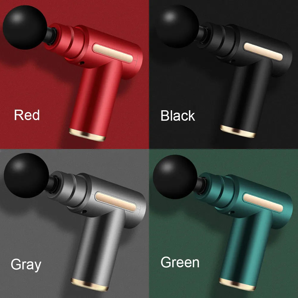 Fascia Gun Muscle Massagers Pistol Vibration Penetration Deep Tissue Massage Gun Shock Body Neck Massager Relaxation Treatment