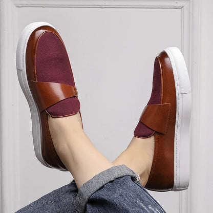 Breathable Leather Casual Shoes Luxury Brand Male Flats Classic Men's Comfortable Loafers Hot Selling Men's Park Walking Shoes