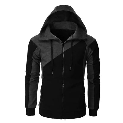 2024 New Autumn Men Sweatshirts Long Sleeve Jacket Hoodie Zipper Closure Jacket Male Hoodies Sweatshirt Slim Fit Male Clothing