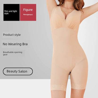 Waist Girdling Body Slimmin Back Release Seamless Genuine Goods Wear-Free Bra