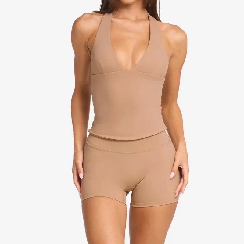 Woman Top Gym  Impact Halter Top Clothes Chest Pad Yoga Tank Tops Push-up Sports Bra Fitness Workout Activewear