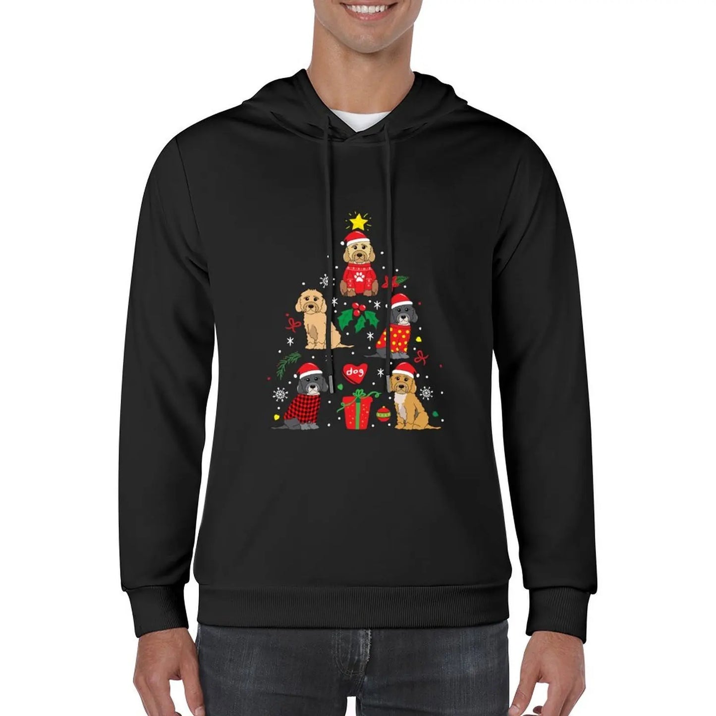 Cockapoo Christmas Ornament Tree Hoodie anime clothing autumn jacket men autumn mens designer clothes new in hoodies