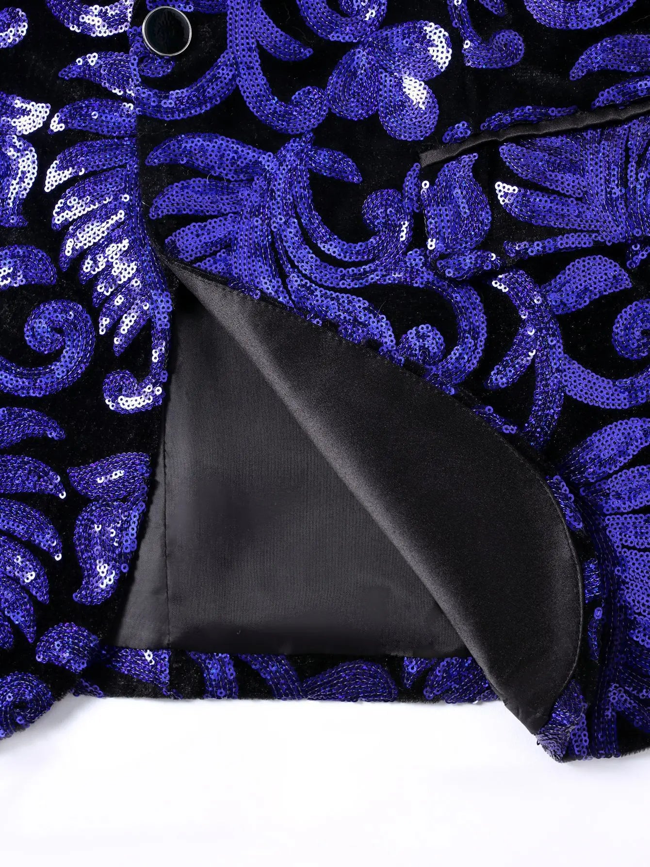 Shiny Sequin Embellished Single Button Stage Performance Outerwear in Blue Gold Green Purple Options for Men's Red Suit Jacket