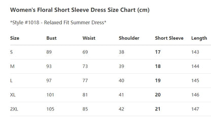 Women's Floral Print Summer Dress - 2025 New Boho A-Line Swing Dress with Short Sleeves, High Waist Flowy Maxi Dress for Beach &
