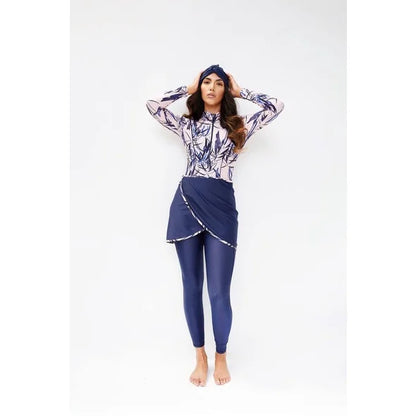 Muslim Modest Swimwear Hijab Swimsuit Women Swimming Suit Cover Ups Burkini Hijabs For Woman Islamic Long Sleeve Bathing Swim