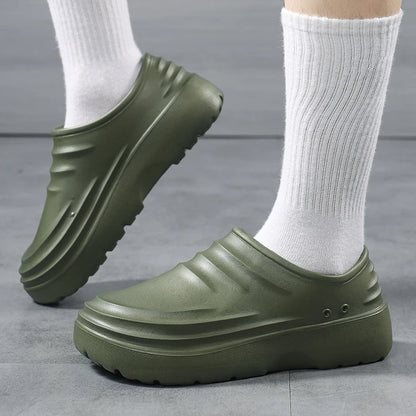 Work Shoes Waterproof, Oil-Proof, Non-Slip, Thick-Soled, Wear-Resistant, Special Soft-Soled Labor Protection Shoes for Kitchen C