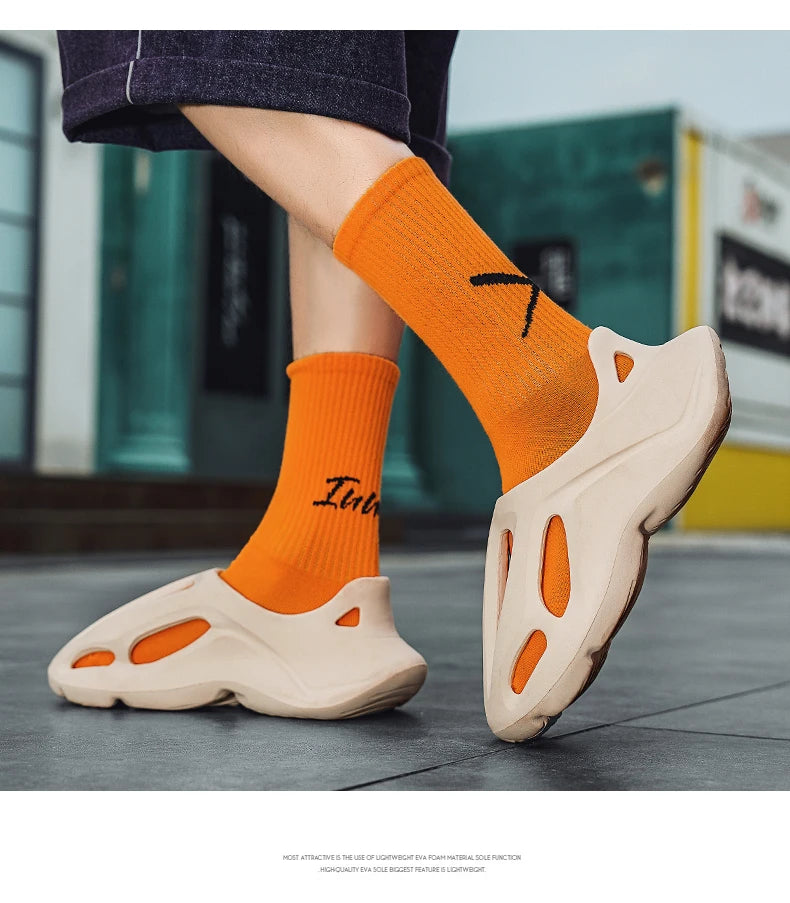 Sandals Mens Slippers Summer EVA Hole Sandals Man Shoes Brand Beach Platform Water Slides Unisex Hollow Sandals Men Casual Shoes