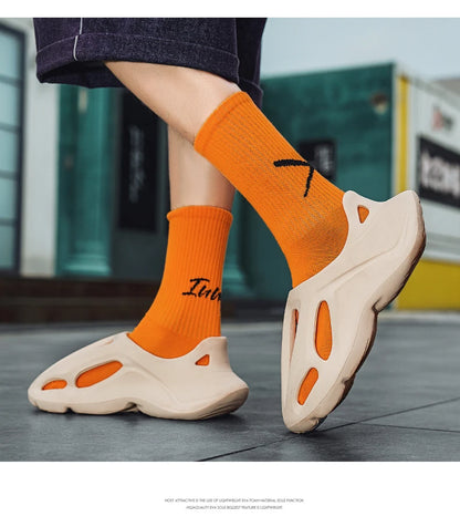 Sandals Mens Slippers Summer EVA Hole Sandals Man Shoes Brand Beach Platform Water Slides Unisex Hollow Sandals Men Casual Shoes