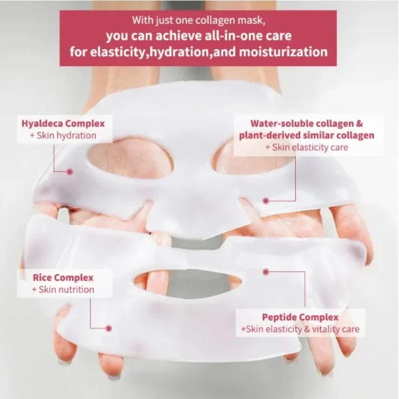 Korean Skincare Custom Bio Collagen Beauty Deep Hydrating Overnight Bio-collagen Face Skin Care Mask Sheet Facial Collagen Mask