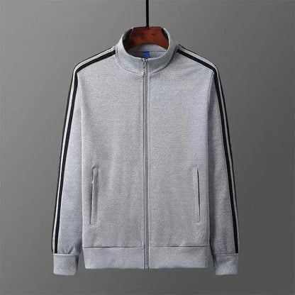 Spring Autumn New Three Bars Jacket Women's Thin Baseball Style Loose Bf Trendy Black Coat for Students Casual Outerwear