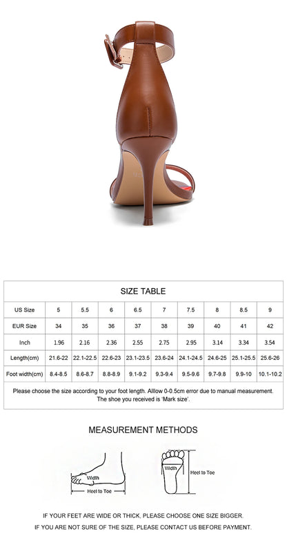 High heel sandals luxury brand 2025 summer new simple design wrap heel Girl