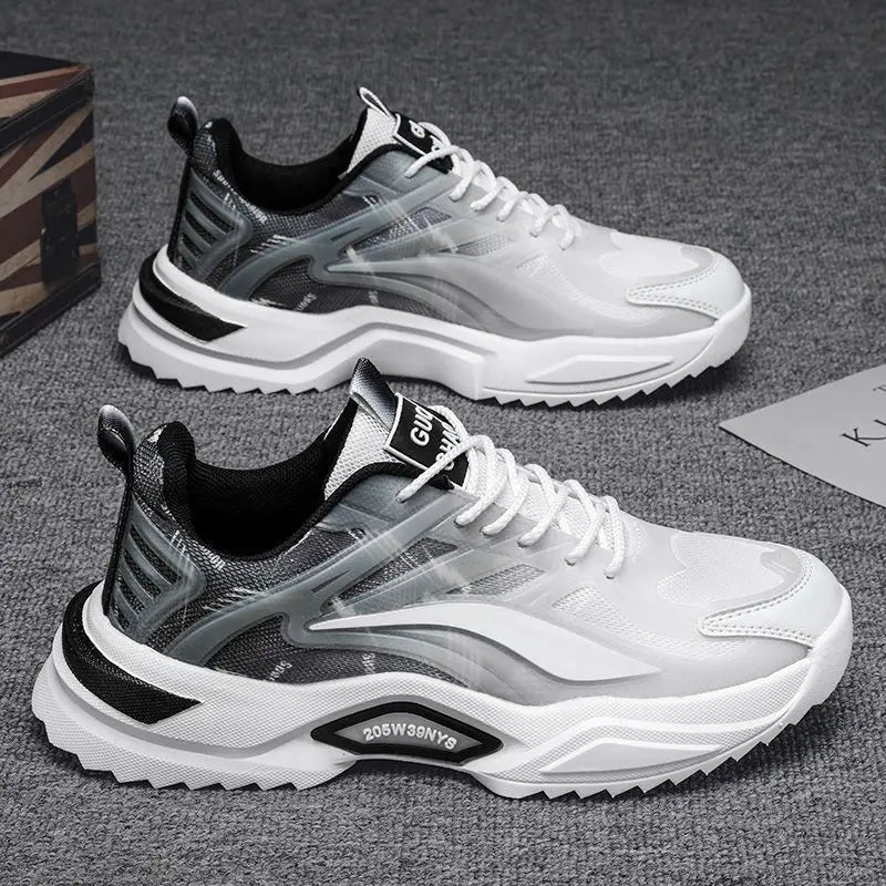 Men's Fashion Basketball Shoes - Air Cushion Shock-Absorbing Non-Slip Breathable Sneakers for Outdoor Sports & Daily Wear