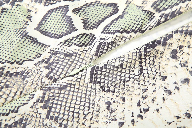 Sisterlinda Hollow Jumpsuit Woman Sexy Snake Print Cirque Full Sleeve Skinny Fitness Midnight Clubwear Party Coquette Overalls