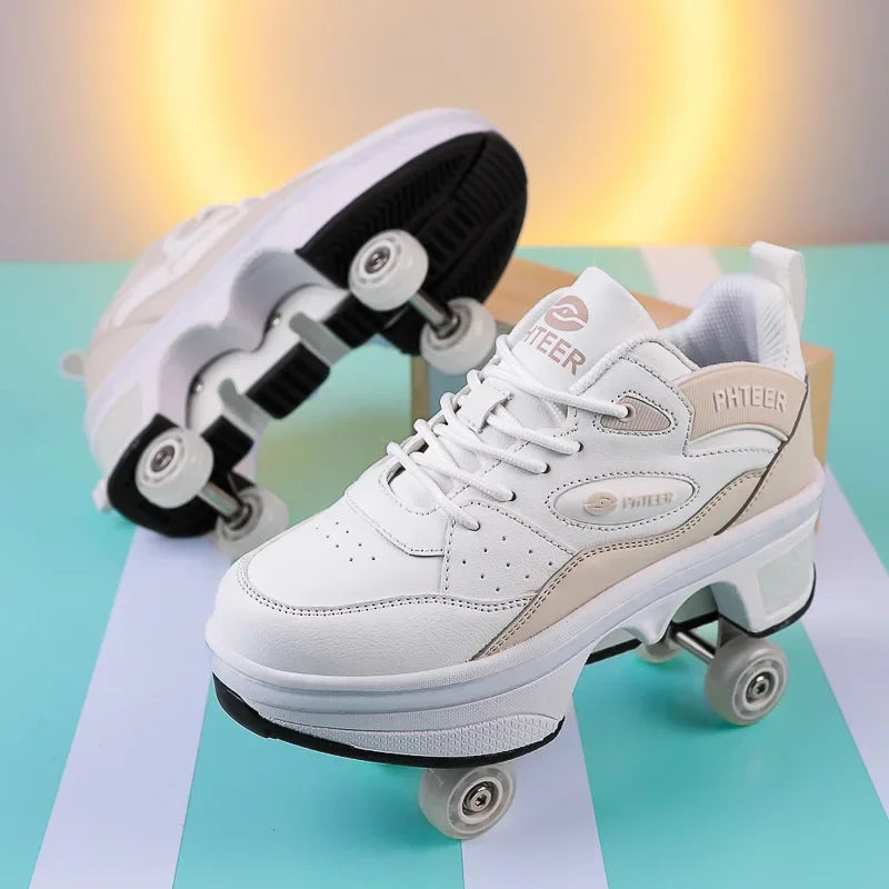 Rollers for Shoes Sports Shoes on Wheels Roller Skates Roller Skates for Girls Boys Roller Skates Shoes with Wheels