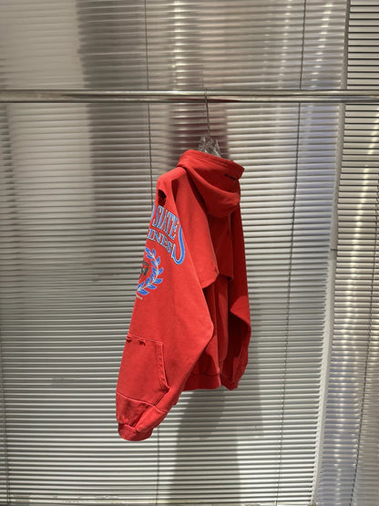 Project G/R Patchwork Fake Two-piece Zipper Jacket High-quality Casual Men's Women's  Embroidered Zip Up Sweatshirts