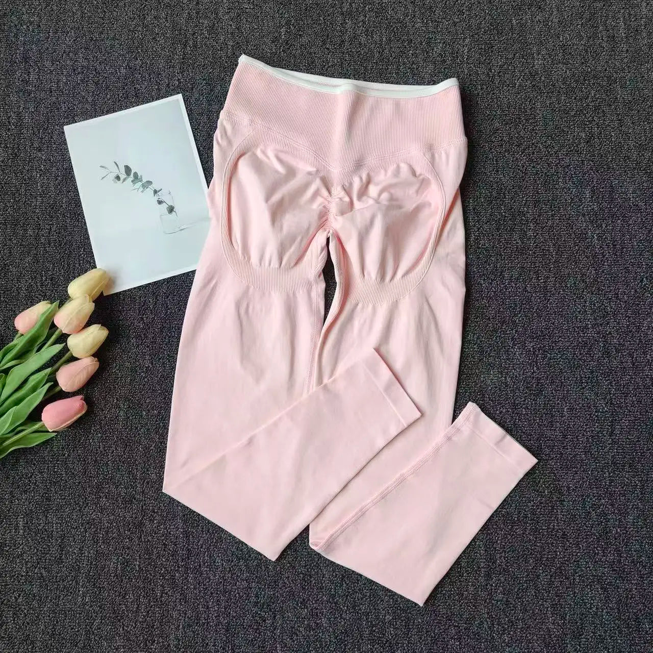 Peach Butt Yoga Pants, High-Waisted Butt-Lifting Fitness Pants for Women, Highly Elastic Quick-Drying Tight Leggings for Workout