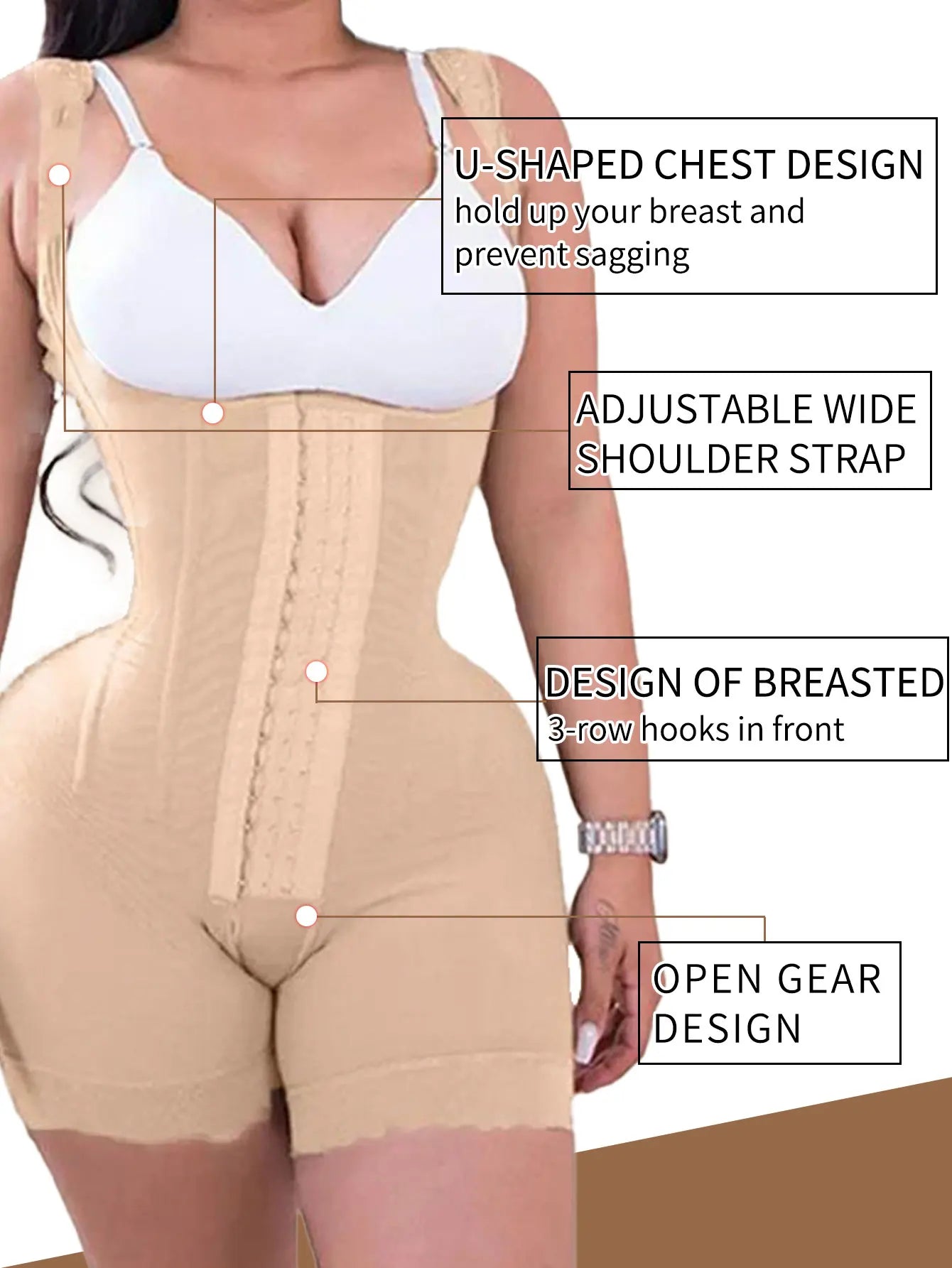 Women Full Body Shaper Fajas Colombianas Post Surgery Shapers Binders Waist Trainer Butt Lifter Shapewear Bbl Compression Girdle