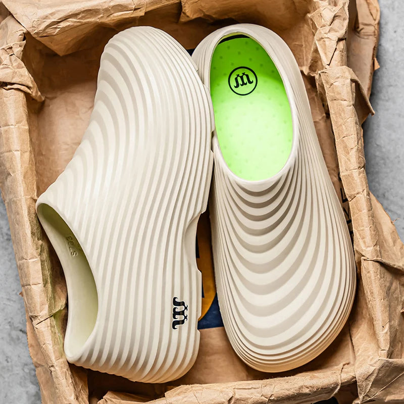 Waterproof Anti-skid Oil Proof Chef Kitchen Shoes Soft Working Footwear Without Steel Cap Clogs Garden Beach Shoes Summer