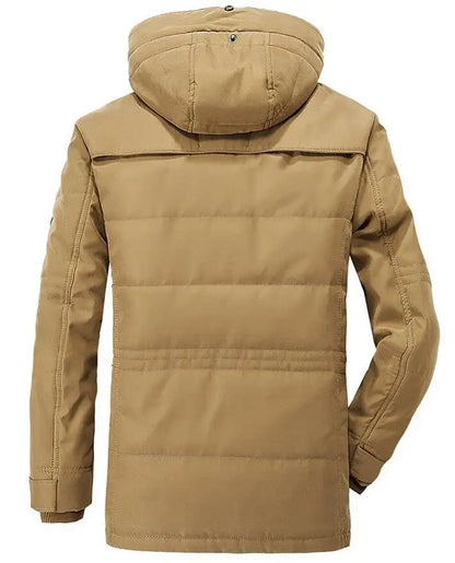 New Men Winter Fleece Warm Thick Windproof Parkas Jackets Coat Men Autumn Fashion Hooded Casual Parkas Men