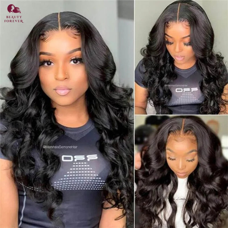 Beautyforever 3D Body Wave 7x5 Bye Bye KNOTS Glueless Wig Human Hair Ready To Wear Brazilian Human Hair Wig Fits All Size Heads