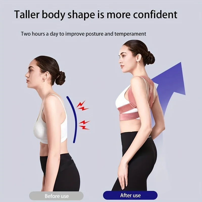 Chest Posture Corrector Invisible Body Shaper Women Adjustable Elastic Back Support Belt Shoulder Brace Body Shaper Corset