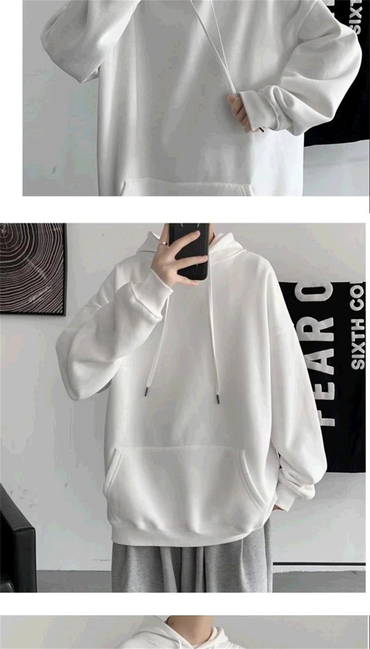 2025 New Hoodies Spring and Autumn Hooded Sweatshirts Men's Hoodie Cardigan Solid Color Classic Jacket Men Coat Men Clothing