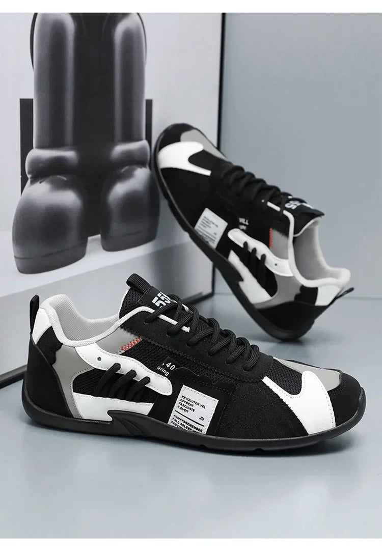 Low-Top Men's Casual Shoes Breathable Retro Sporty Style Summer New Fashion Trendy Bean Board Shoes Comfortable Rubber Sole