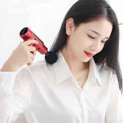Fascia Gun Muscle Massagers Pistol Vibration Penetration Deep Tissue Massage Gun Shock Body Neck Massager Relaxation Treatment
