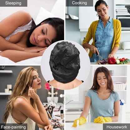 New Silk Sleeping Cap Night Hat Head Cover Bonnet Satin Cheveux Nuit For Curly Hair Care Women Beauty Maintenance Designer