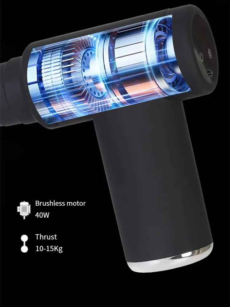 Mini Muscle Massage Gun Body Massager Deep Handheld Percussion Massager For Body Back Neck Leg Cold And Hot Compress Fascia Gun