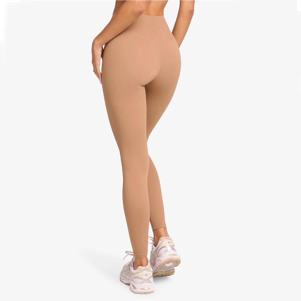 Sports Pants Gym Leggings Women Fitness Nylon High Waist Sporty Leggings Workout Trousers Training Tights Yoga Clothes XP37