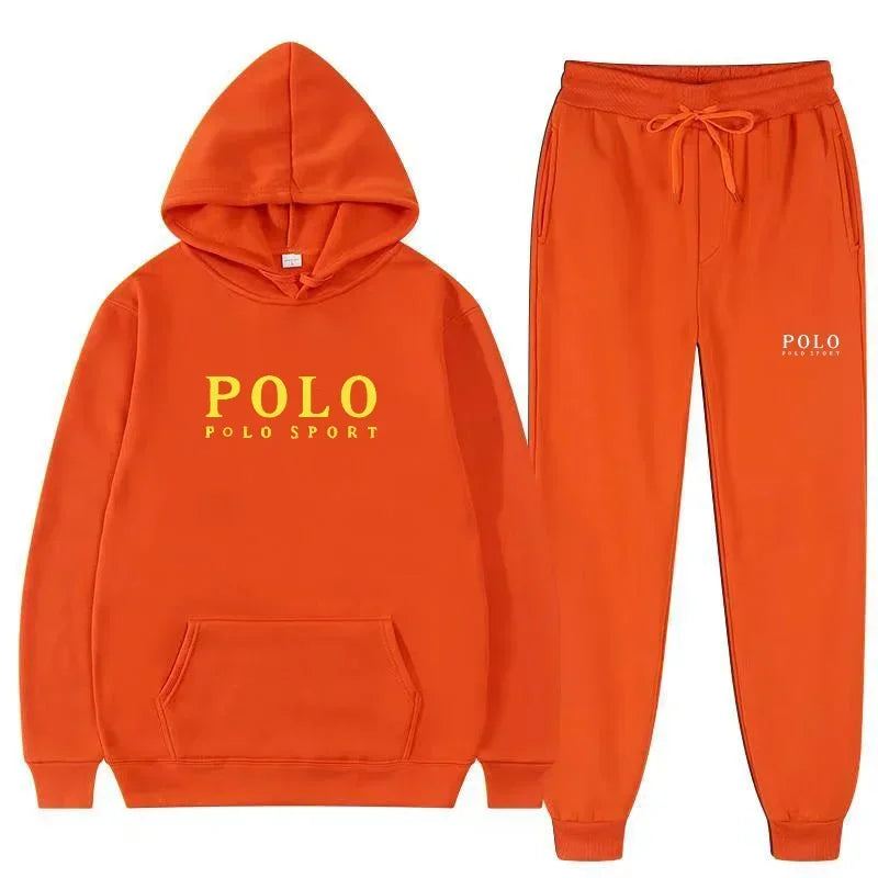 Autumn and Winter 2025 New Men's casual Set outdoor fashion jogging men's and women's hooded sweatshirt and pants 2-piece set