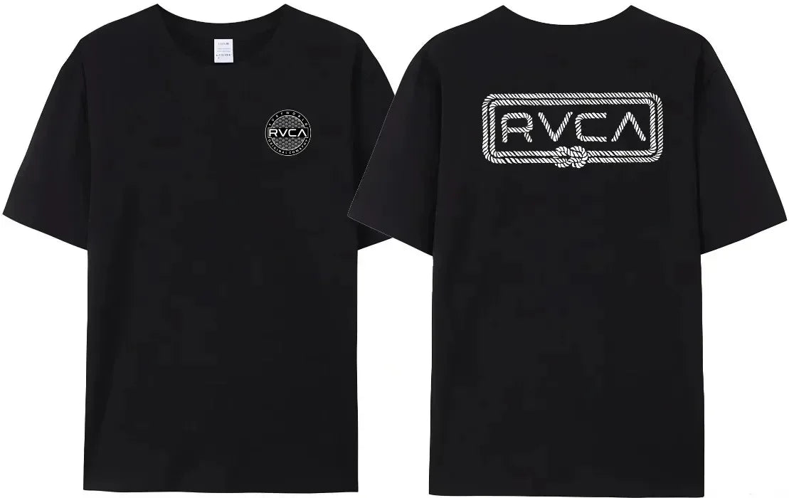 100% Cotton RVCA T Shirt Men Women THE BALANCE OF OPPOSITES Tee Tshirt Oversized Short Sleeve Design Brand T-shirt Top Clothes