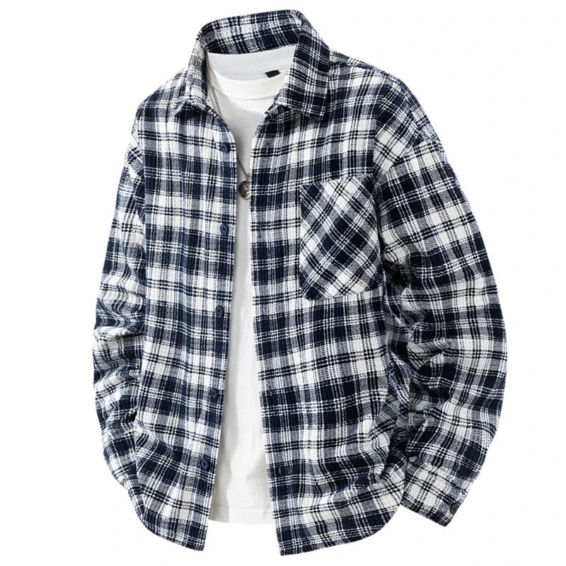 Jacket Mens Spring autumn New men jacket Flip collar stripes Jackets Youth casual coat Men's business coats Size M-4XL 5XL 6XL 7