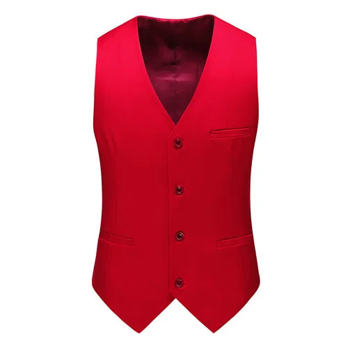 YASUGUOJI New Wedding Dress High-quality Men's Fashion Design Suit Vest Plus Size Men's Business Casual Suit Vest 15-colors