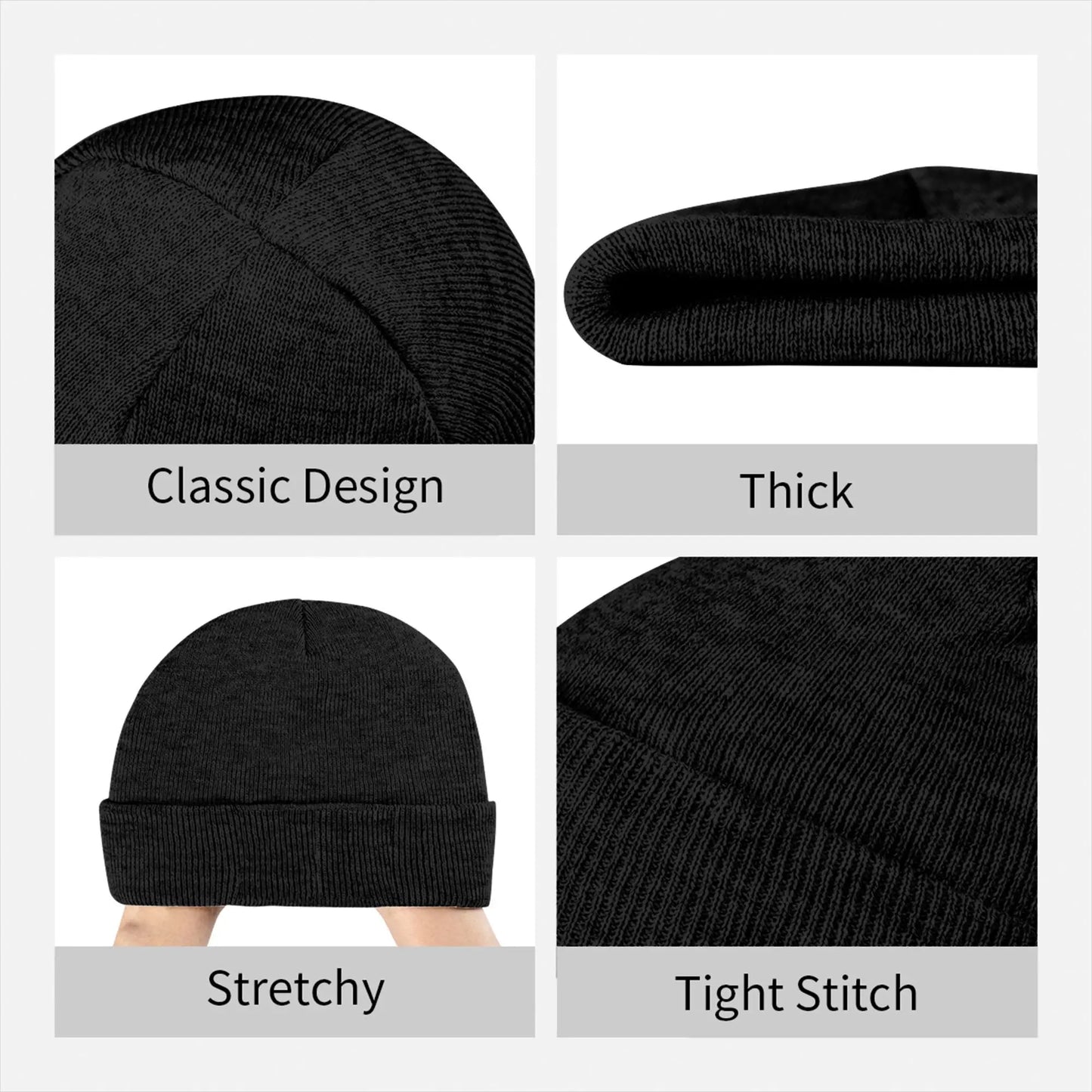 Funny Terrifier Horror Scream Movies Knitted Caps Women's Men's Beanies Winter Hat Acrylic  Crochet Melon Cap
