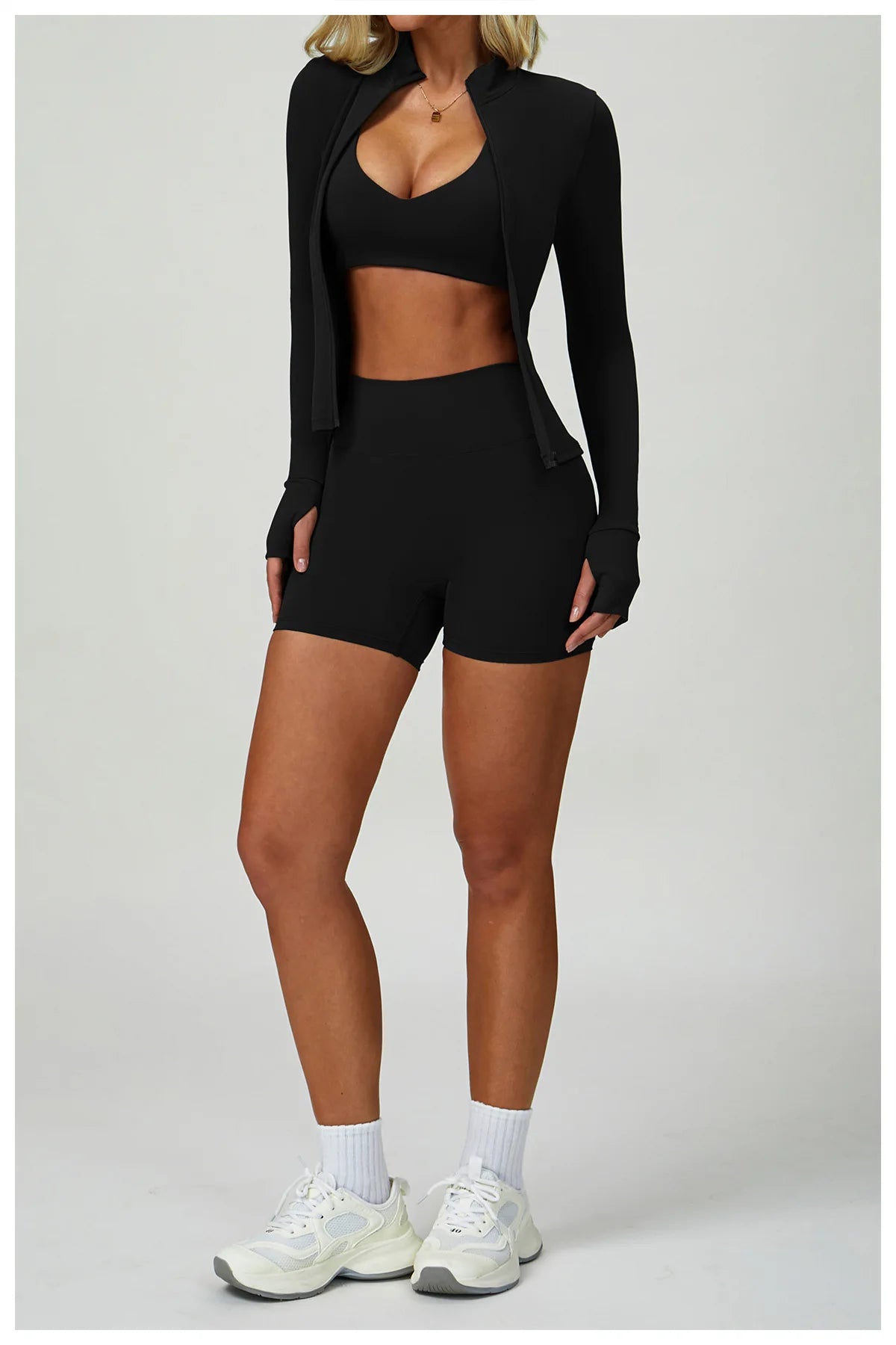 2-3PCS Yoga Suit Women Tracksuit Sports Bra High Waist Leggings Shorts Outfit Gym Set Fitness Push Up Workout Clothes Sportswear