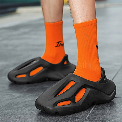 Sandals Mens Slippers Summer EVA Hole Sandals Man Shoes Brand Beach Platform Water Slides Unisex Hollow Sandals Men Casual Shoes