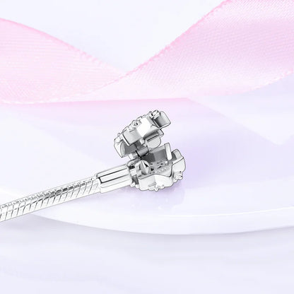 Bracelet Silver 925 Original 17-20CM Star Moon Sun Four Leaf Clover Green Zircon Bracelets Fit DIY Charms Birthday Jewelry Gifts