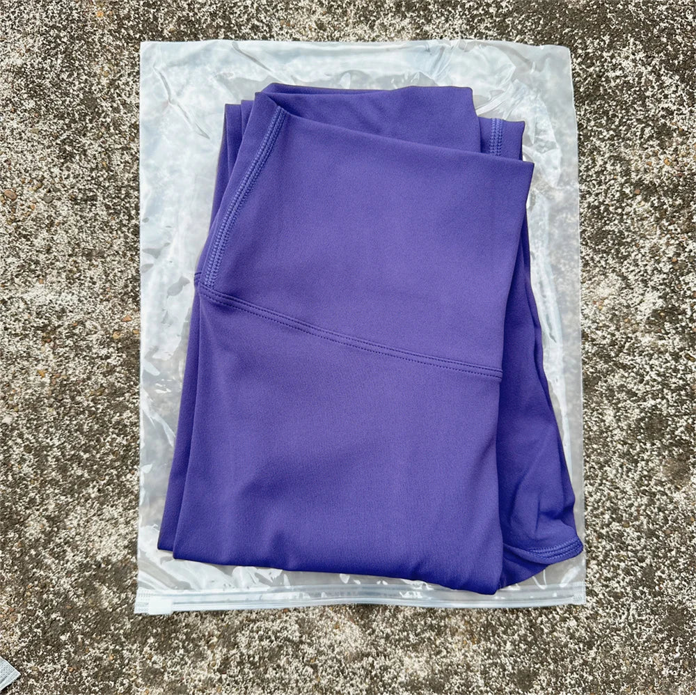 Solid Color Back Waist Pocket High Waist Yoga Legging Women Sport Cropped Pants Butter Athletic Gym Comprehensive Training Jog