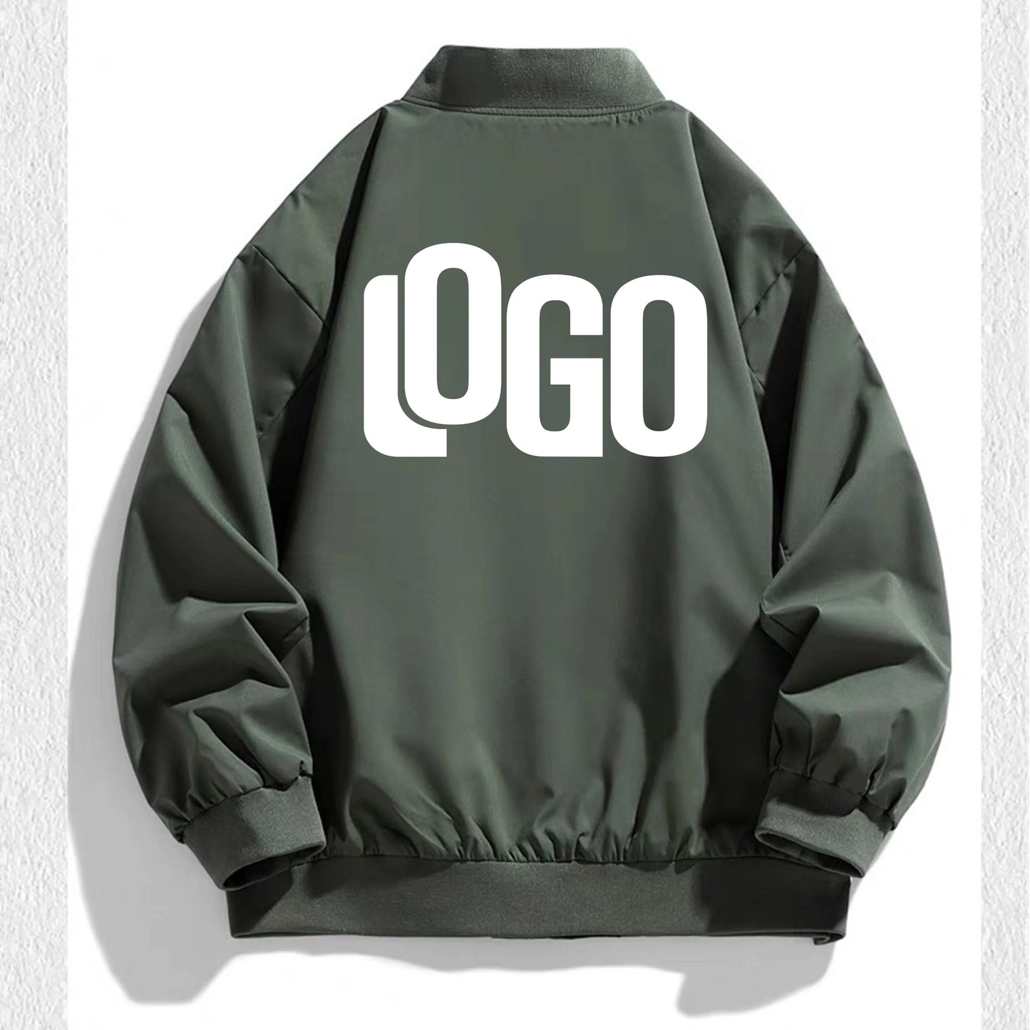 2025 autumn new men's pilot jacket fashion casual light solid color baseball uniform sportswear jacket, DIY LOGO S-4XL