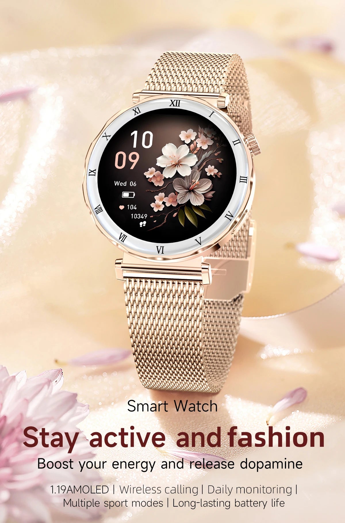 LIGE New Ultra Thin Smart Watch Women Screen Always Display Time Diamond Luxury Bracelet Voice Calling AMOLED Smartwatch Ladies