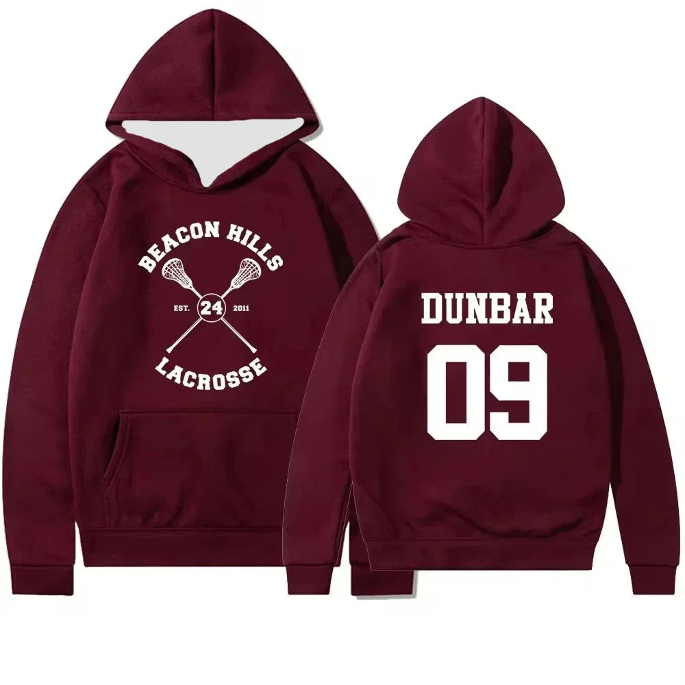 Teen Wolf Hoodie Beacon Hills Stilinski 24 Lahey McCall Pullover Tv Show Hooded Sweatshirt Hooded Hip Hop Hoodies Streetwear Top