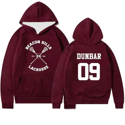 Teen Wolf Hoodie Beacon Hills Stilinski 24 Lahey McCall Pullover Tv Show Hooded Sweatshirt Hooded Hip Hop Hoodies Streetwear Top