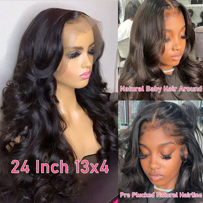 360 Lace Wig 28Inch Body Wave Lace Front Wig 13x4 13x6 Human Hair Wigs For Women Brazilian Hair Pre Plucked 4x4 Lace Closure Wig