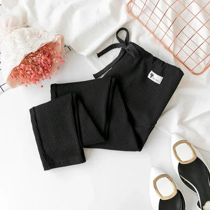 Casual Leggings For Pregnant Women Elastic High Waist Stripes Pants Pregnancy Sports Clothes Maternity Fitness Trousers Skinny