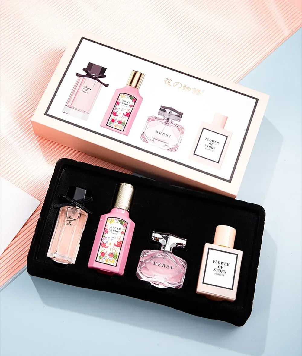 Floral Scent Gift Box 110ml Four Piece Set Women Духи Fragrance Perfume Balminess Pheromone Eau De Parfum Floral Scent Toilette