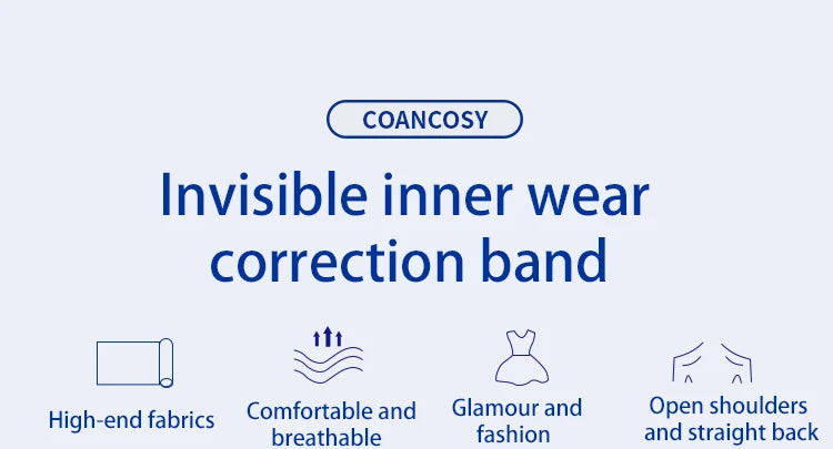 Chest Posture Corrector Invisible Body Shaper Women Adjustable Elastic Back Support Belt Shoulder Brace Body Shaper Corset